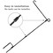 Garden Flag Stand Holder Pole Stopper Anti-Wind Clip USA Season Yard